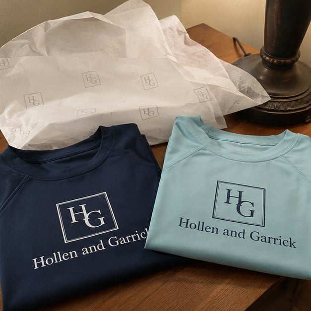 Personalized rash guards — customer photo